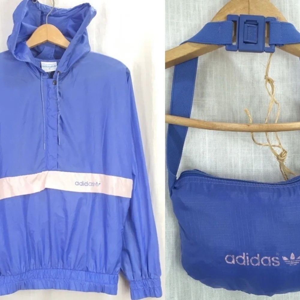 90S Vintage adidas Windbreaker Fanny Pack